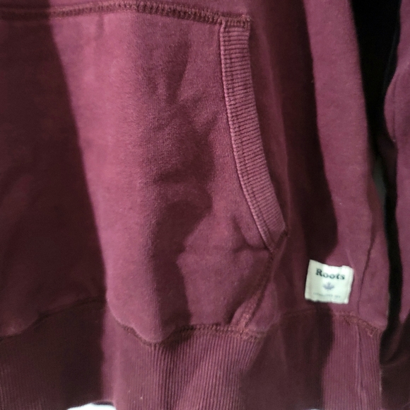 Roots Women's Hooded Sweatshirt Classic Burgundy Size M - Picture 9 of 13